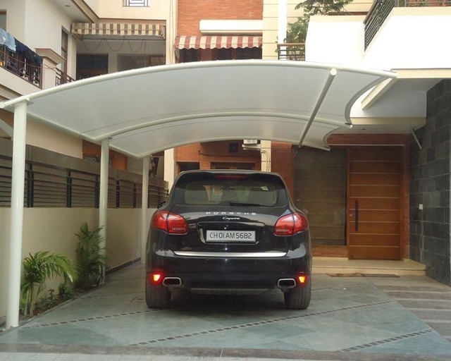 Porsche SUV Villa Parking Shed